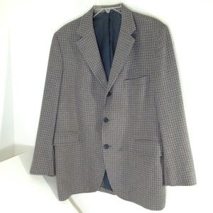 Vintage ACTWU Sport Jacket Wool Feel Suit Coat Blazer USA Made Size L